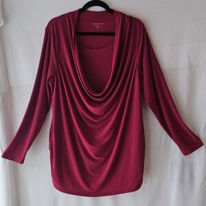 Valentine’s Day Coldwater Creek Women’s Size 1X Ruby Red Top